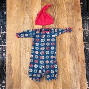 0-3M KicKee Pants Soda Pop Cap Pajamas + Hat